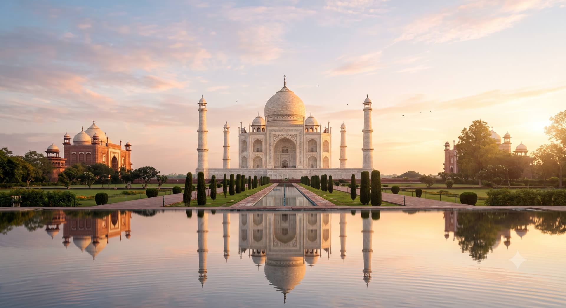 Taj Mahal, representing the North India chapter